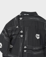 カーハート WIP S/S HEART BANDANA SHIRT 半袖シャツ ブラック L メンズ
