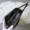 Prada 穿孔皮革迷你波士顿包、手提包、单肩包、黑色/白色