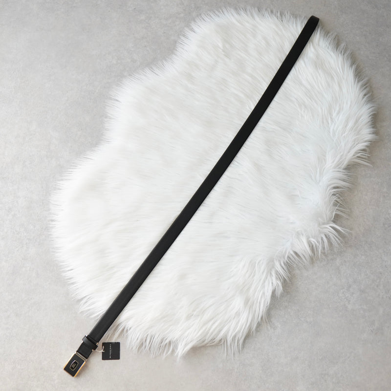 バーバリー ヴィンテージ ホースロゴ 差し込み式 ベルト ブラック メンズ デッドストック 箱付き