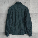 ストーンアイランド コンパスバッジ ガーメントダイ マイクロヤーンコットン 中綿ジャケット ブルー メンズ