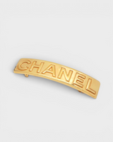 シャネル ロゴ バレッタ GP ゴールド レディース 箱付き