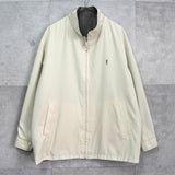 イヴ サンローラン ヴィンテージ リバーシブル YSLロゴ チェック柄 ブルゾン ジャケット ベージュ / ブラック