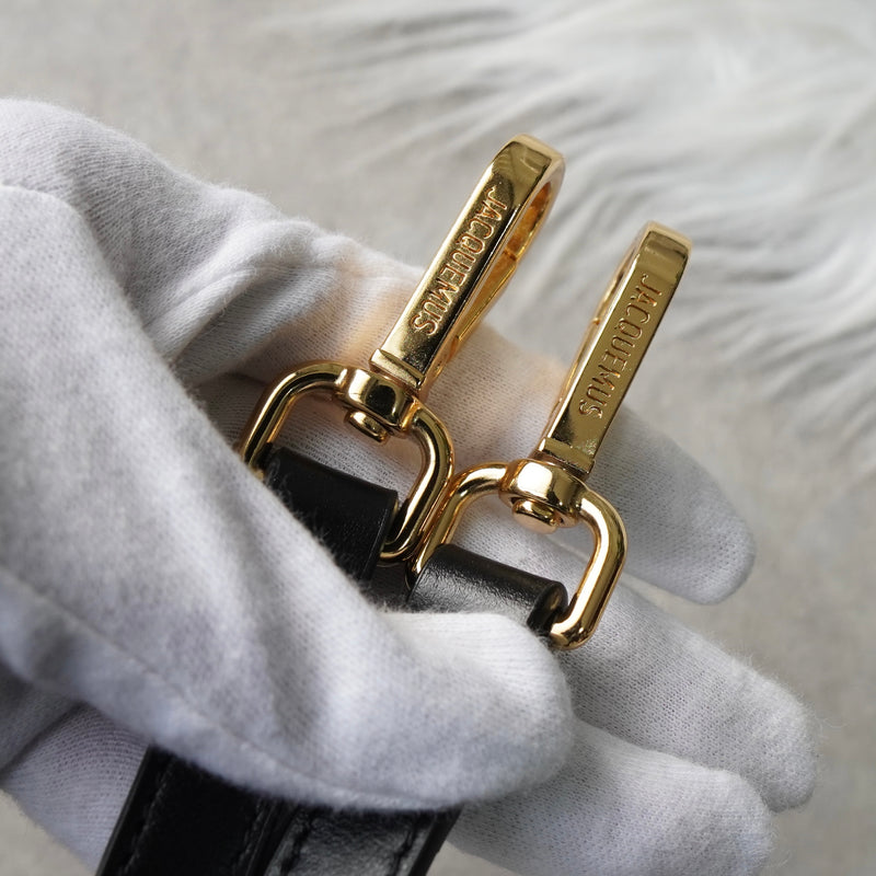 ジャックムス バンビーノ ラージ ショルダーバッグ ハンドバッグ ブラック