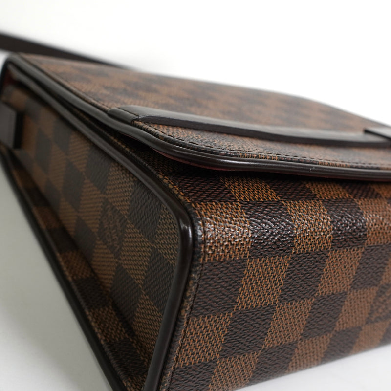 ルイ・ヴィトン ダミエ トライベッカ・ミニ レザー ハンドバッグ ワンショルダーバッグ ブラウン N51162