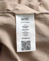アミパリ アミ パリス ハートロゴ Tシャツ ベージュ S メンズ レディース