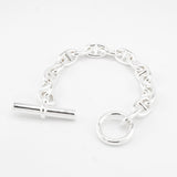 エルメス シェーヌダンクル シルバー925 ブレスレット MM 14コマ 新品仕上げ