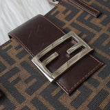 Fendi Vintage Zucca 帆布手提包，棕色