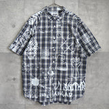 Palace Paint Check Short Sleeve Shirt, Blue
