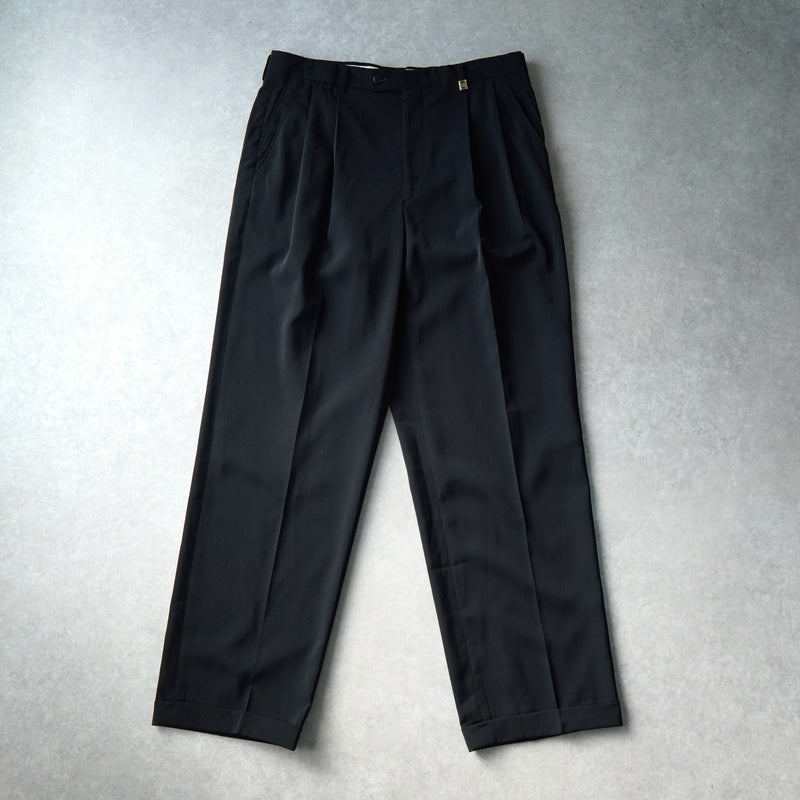 クリスチャン ディオール ヴィンテージ ツータック スラックス ブラック