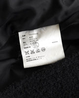 トリコ コム デ ギャルソン AD2002 ウールツイード ピーコート ブラック S レディース