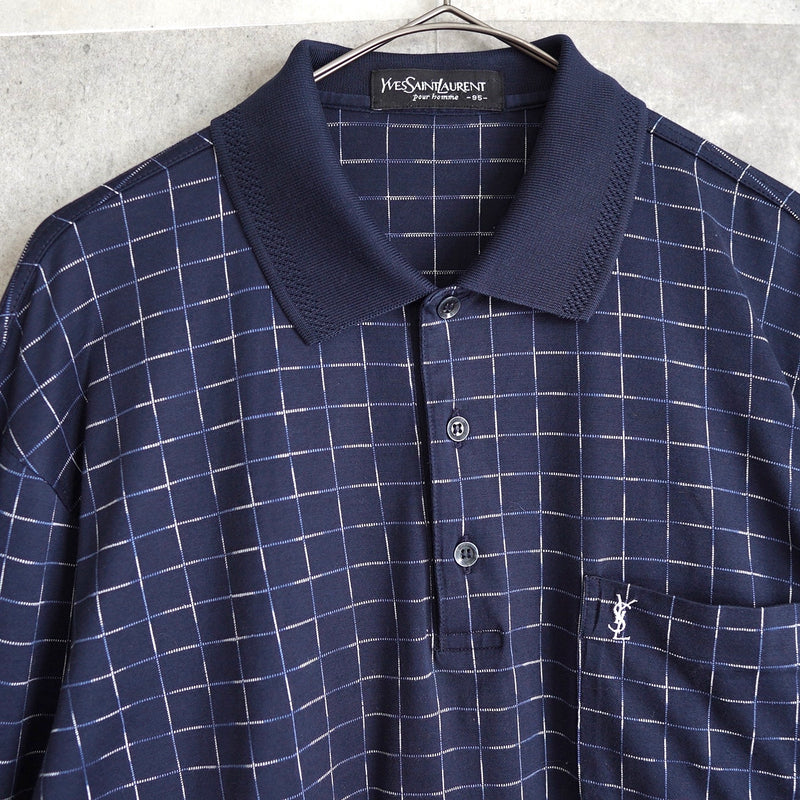 90's｜Logo Long Sleeve Polo Shirt