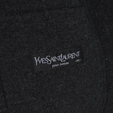 イヴサンローラン ヴィンテージ ウールコート ミドルコートチャコールグレー