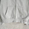 ポロ ラルフローレン フェルトロゴ フルジップ パーカー ライトグレー