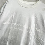 エムエムシックス メゾン マルジェラ 2018AW ロゴ コーディング Tシャツ メタリックシルバー