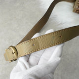 フェンディ ズッキーノ コーディングキャンバス レザー ショルダーバッグ カーキ ベージュ