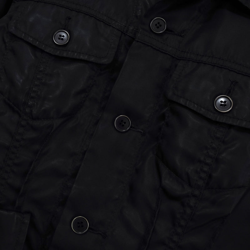 トリコ コムデギャルソン 2002年製 光沢 トラッカージャケット ブラック