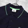 Lacoste 徽标贴片海军蓝短袖 Polo 衫