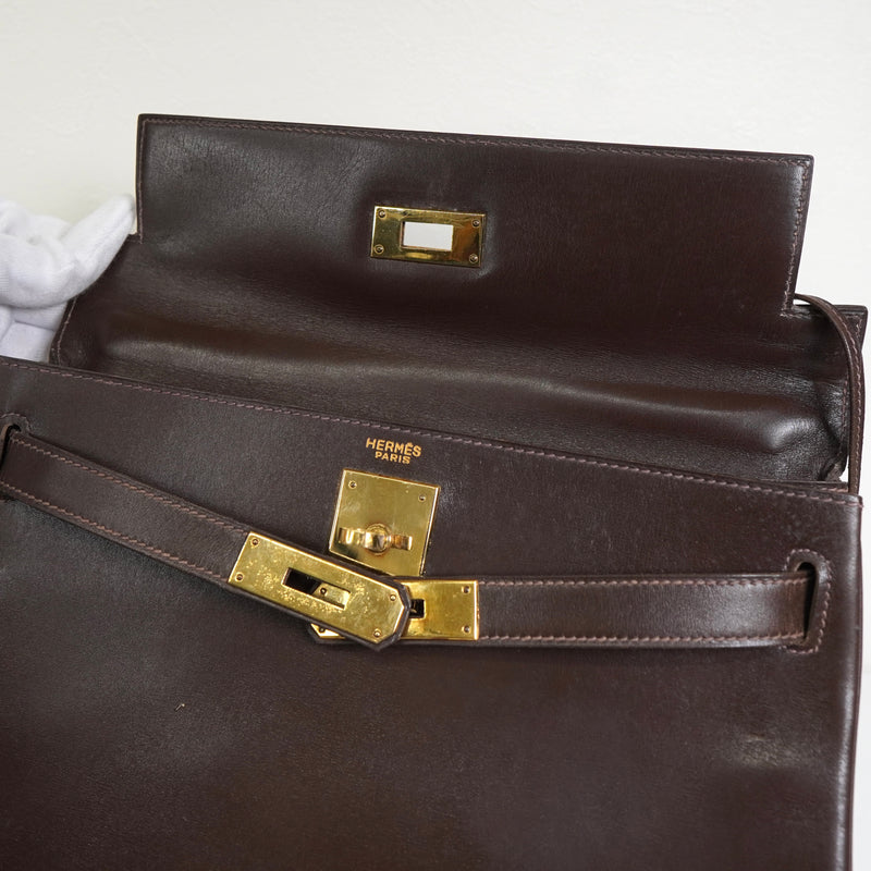 エルメス ケリー28 1964年製 ゴールド金具 ハンドバッグ T刻 ブランド