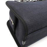 シャネル ドーヴィル キャンバス レザー 2way ハンドバッグ チェーンショルダーバッグ ブラック A番台8桁