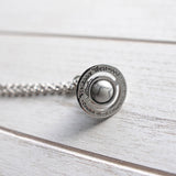 Orb Top Silver Necklace