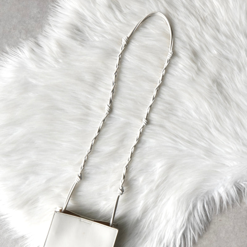 ジルサンダー タングル スモール レザー ショルダーバッグ ホワイト