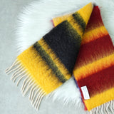 ロエベ アナグラム レザーパッチ モヘア マフラー マルチカラー