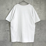 メゾン キツネ ロゴ 刺繍 Tシャツ ホワイト