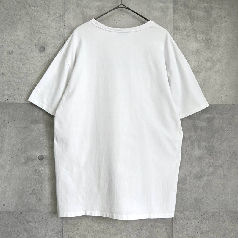 メゾン キツネ ロゴ 刺繍 Tシャツ ホワイト