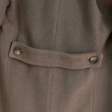 ローレン ラルフローレン カシミヤ混紡 ファー ウールコート ブラウン レディース