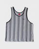 シュプリーム Knit Stripe Tank Top ニット タンクトップ グレー系 メンズ