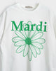 マルディ メクルディ フラワー ロゴ Tシャツ ホワイト レディース