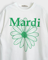 マルディ メクルディ フラワー ロゴ Tシャツ ホワイト レディース