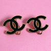 シャネル ココマーク イヤリング GP ブラック