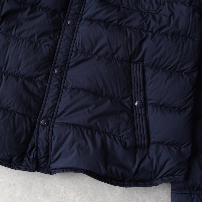 ポロ ラルフローレン ロゴプレート ダウンジャケット ネイビー