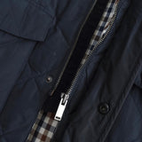 アクアスキュータム  コーデュロイ襟 キルティングジャケット ブラック