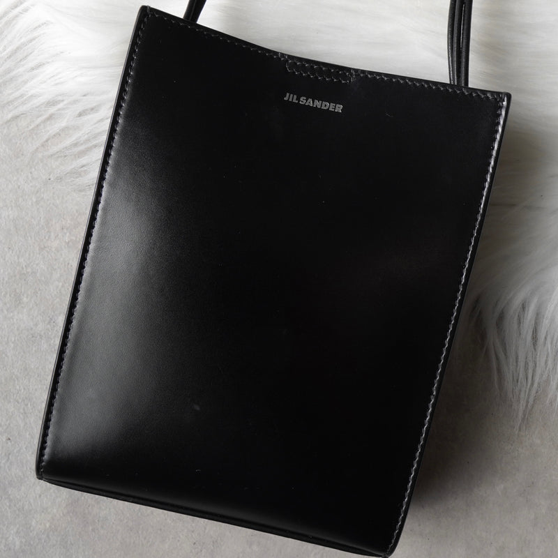 ジルサンダー タングル スモール レザー ショルダーバッグ ブラック