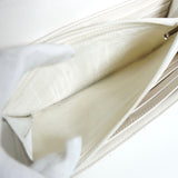 シャネル クラシック ココマーク マトラッセ キャビアスキン 長財布 ホワイト