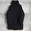 ポロ バイ ラルフローレン レザー切り替え フーデッド 中綿ジャケット コート ブラック