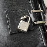 ロエベ アマソナ28 アナグラム レザー ミニボストンバッグ ハンドバッグ ブラック