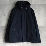 ポロ ラルフローレン ポニーロゴ フリース裏地 中綿 ブルゾン ネイビー