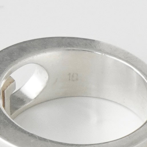 グッチ カットアウト ダブルG シルバー925 指輪 リング 9号