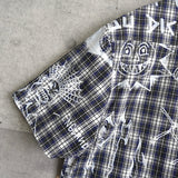 Palace Paint Check Short Sleeve Shirt, Blue