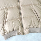 ポロ ラルフローレン ダウンジャケット スモールポニーロゴ 刺繍 ベージュ