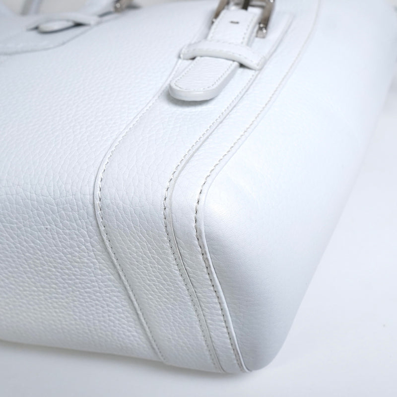 ロエベ レザー トートバッグ ホワイト