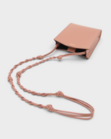 ジルサンダー TANGLE SMALL タングル スモール レザー ショルダーバッグ ブラウン メンズ レディース