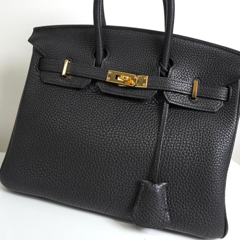 エルメス バーキン25 トゴ ブラック ゴールド金具 □L刻 / 2008年製