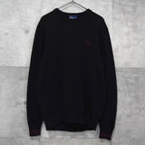 フレッドペリー ロゴ ニット ブラック