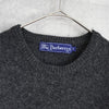 バーバリー ヴィンテージ テディベア 刺繍 ニット レディース グレー