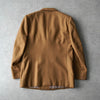 イヴ サンローラン ヴィンテージ YSLロゴ ボタン ウール ダブル テーラードジャケット キャメル メンズ