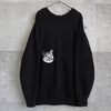 Maison Kitsune 黑色狐狸头超大款卫衣